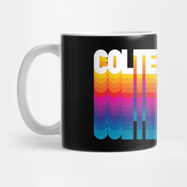 Retro Colter Proud Personalized Name Gift Retro Rainbow Style by Time Travel Style